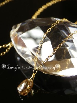 画像3: ラスト！K18ブラウンダイヤモンドの1粒ネックレス