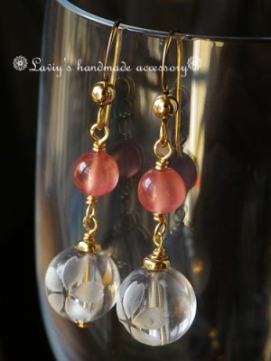 画像3: SAインカローズと桜水晶のシンプルピアス
