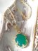 画像5: グリーンオニキスの装飾枠ネックレス (5)