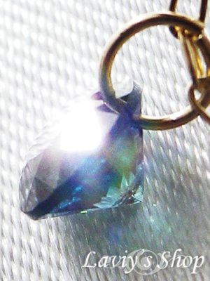画像5: K18/ブリリアントブルーダイヤモンドのストリングホールネックレス