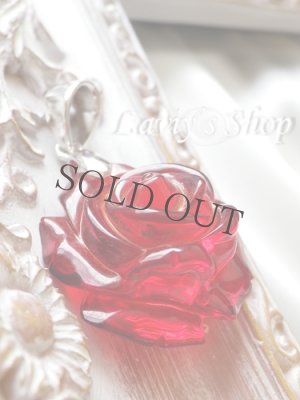 画像3: バルティックレッドアンバー(琥珀)のカービングペンダントトップ(Atype)