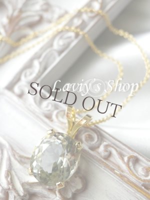 画像2: プラチナグリーンフィブロライト(シリマナイト)の1粒ネックレス