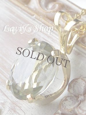 画像3: プラチナグリーンフィブロライト(シリマナイト)の1粒ネックレス