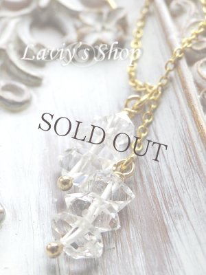 画像5: ハーキマーダイヤモンドポインタービーズのアメリカンピアス