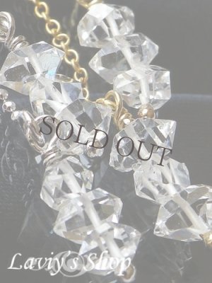 画像3: ハーキマーダイヤモンドポインタービーズのアメリカンピアス