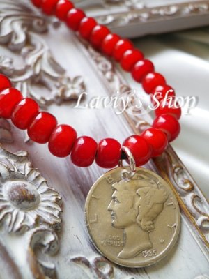 画像3: アンティークメダルとインディアンビーズのネックレス