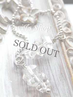 画像4: ハーキマーダイヤモンドポインタービーズのアメリカンピアス