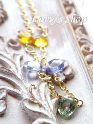 画像5: ファンシーカラーサファイアのクールデザインネックレス