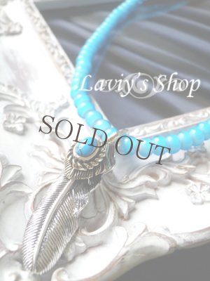 画像5: シルバーウィングとインディアンビーズのネックレス