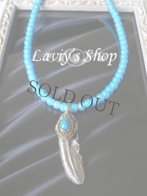 画像6: シルバーウィングとインディアンビーズのネックレス