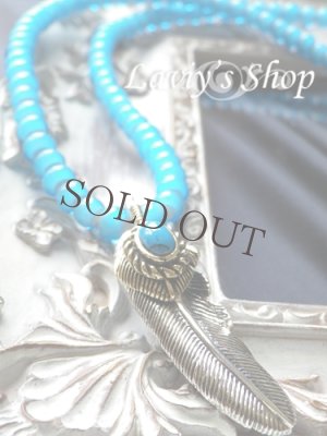 画像4: シルバーウィングとインディアンビーズのネックレス