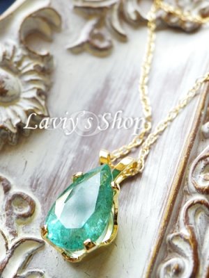 画像9: 非処理/ザンビア産大粒宝石エメラルドの1粒ネックレス