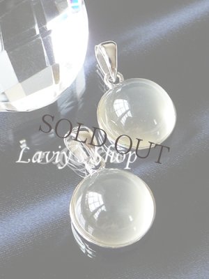 画像2: Silver925/クリアキャッツムーンストーンのペンダントトップ