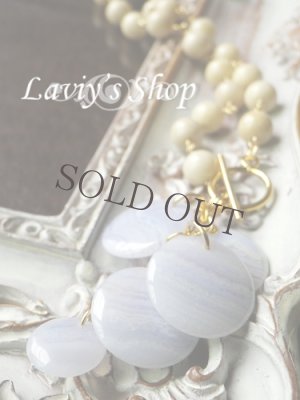 画像4: ブルーレースコインタッセルとリバーストーンのネックレス