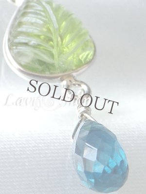 画像5: ペリドットリーフとアフリカ産ブルーグリーンカイヤナイトのネックレス