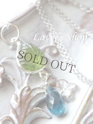 画像3: ペリドットリーフとアフリカ産ブルーグリーンカイヤナイトのネックレス