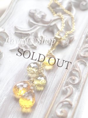 画像7: オレンジサファイアのタッセルデザインネックレス