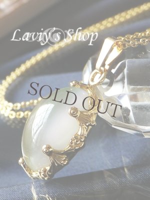 画像4: 閃光キャッツアイ！チタンムーンストーンの1粒ネックレス