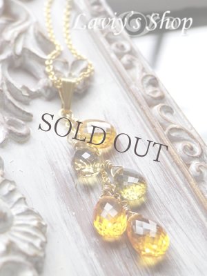 画像6: オレンジサファイアのタッセルデザインネックレス