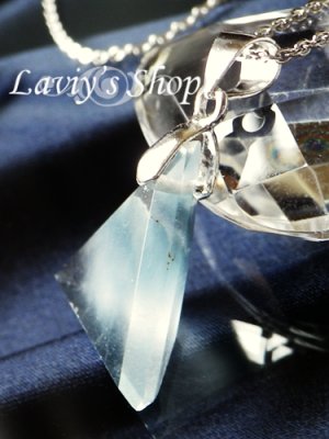 画像3: アクチノライト(ビソライト)inクォーツの1粒ネックレス