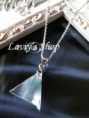 画像5: アクチノライト(ビソライト)inクォーツの1粒ネックレス