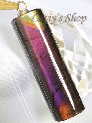 画像4: ピンクスペクトロライトのシンプルネックレス