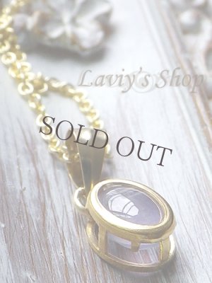 画像8: W六条スターサファイアの１粒ネックレス(ラベンダーブルー)