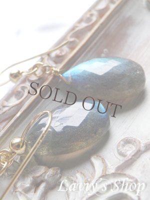 画像5: 大粒ラブラドライトの1粒ピアス