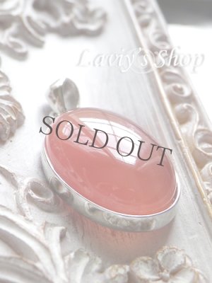 画像4: オーバルペルー産インカローズのペンダントトップ(大)