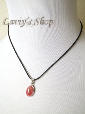 画像8: オーバルペルー産インカローズのペンダントトップ(小)