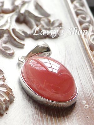 画像3: オーバルペルー産インカローズのペンダントトップ(小)