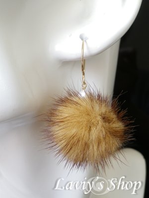 画像8: ミンクファーと淡水パールのピアス