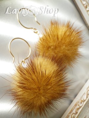 画像5: ミンクファーと淡水パールのピアス