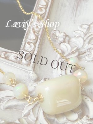 画像2: プレシャスオパールタンブルとエチオピアンオパールのネックレス