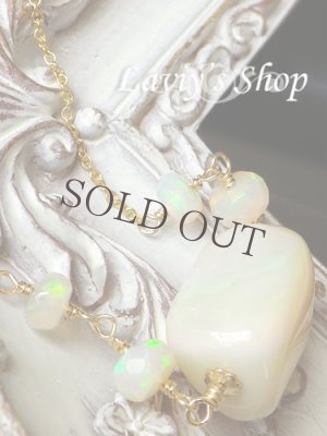 画像4: プレシャスオパールタンブルとエチオピアンオパールのネックレス