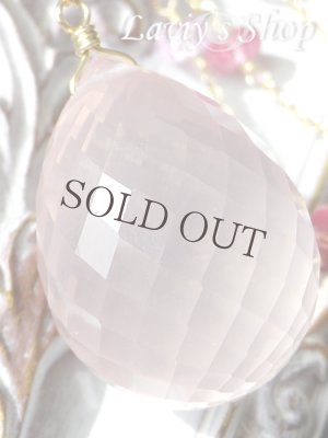 画像10: 大粒ローズクォーツブリオレットとピンクGemのデザインチェーンネックレス