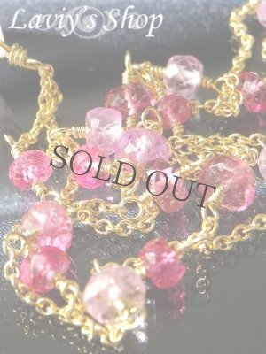 画像8: 大粒ローズクォーツブリオレットとピンクGemのデザインチェーンネックレス