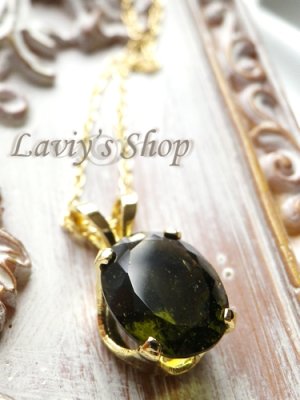 画像5: 大粒宝石モルダバイトの1粒ネックレス
