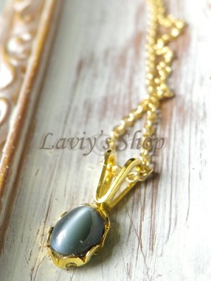 画像6: 宝石アレキサンドライトキャッツアイのプチネックレス