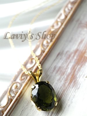 画像6: 大粒宝石モルダバイトの1粒ネックレス