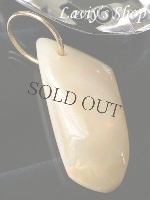 画像2: K18/激変！大粒カメレオンオパールのペンダントトップ 