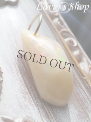 画像7: K18/激変！大粒カメレオンオパールのペンダントトップ 