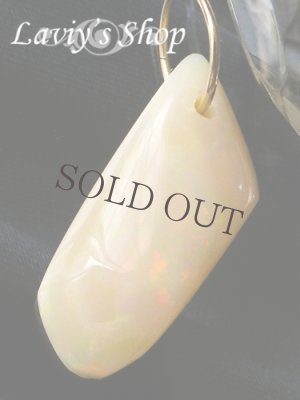 画像3: K18/激変！大粒カメレオンオパールのペンダントトップ 