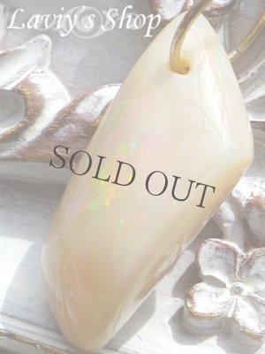 画像4: K18/激変！大粒カメレオンオパールのペンダントトップ 