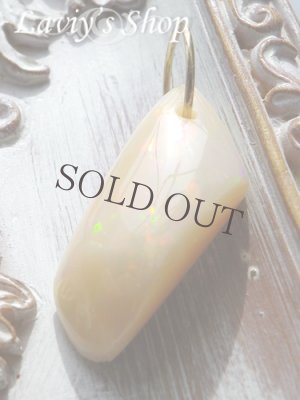 画像6: K18/激変！大粒カメレオンオパールのペンダントトップ 