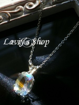 画像10: 美麗！タンザニア産レインボーアンデシンの1粒ネックレス(OV)