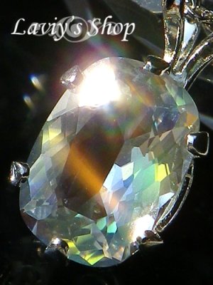 画像3: 美麗！タンザニア産レインボーアンデシンの1粒ネックレス(OV)