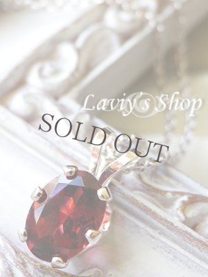 画像3: お手頃宝石ガーネットの1粒ネックレス