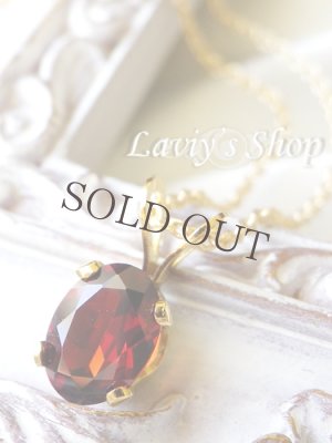 画像4: お手頃宝石ガーネットの1粒ネックレス