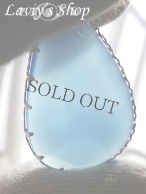 画像7: 特大ブルーオニキスのベゼルワイヤーネックレス